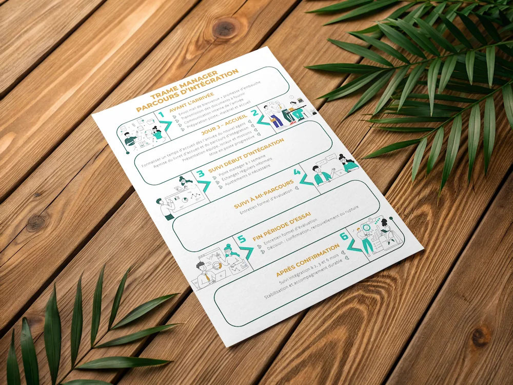 Exemple de conception d'un kit manager pour l'onboarding RH